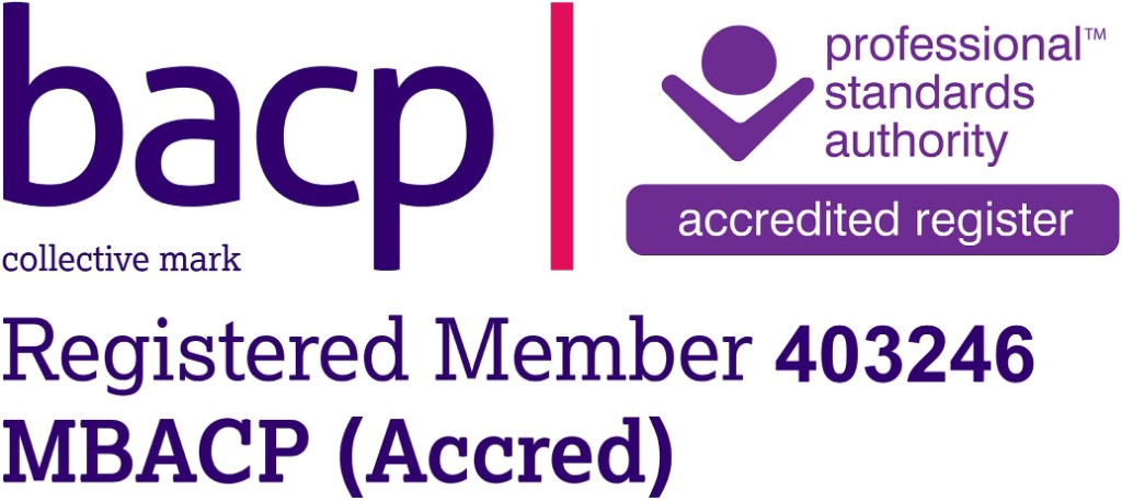 BACP registered member 403246 — MBACP (Accred). Accredited register recognised by the Professional Standards Authority.